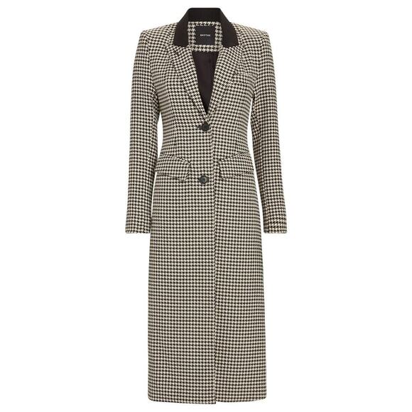 Smythe Jackets & Blazers - Smythe Brando Coat Houndstooth Black Cream